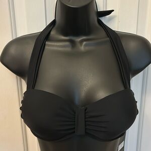 Amazing Vegas Fashions Bikini Top Black Women Size Small